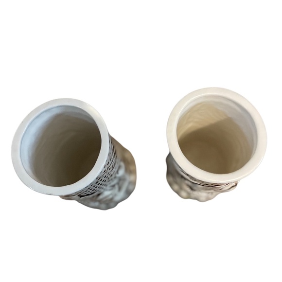 Pair Of Tiki Rob Ceramic Glazed Rumhaven Mermaid Pottery Vase - Picture 7 of 9